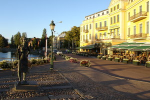 Karlstad - Stadshotell and Klara-monument