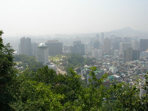 Seoul as seen from Mount Namsan