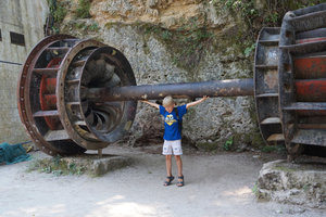 Turbine of the old Jaruga Hydroelectric Power Plant