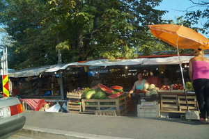 Street market in Trogir