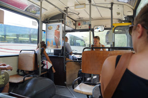 The bus from inside