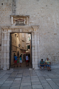 Back in Trogir: the old town is listed as a UNESCO world heritage site