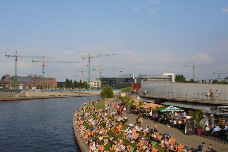 The river Spree close to Berlin's main station