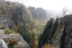 Beautiful rock formation in the Sächsische Schweiz
