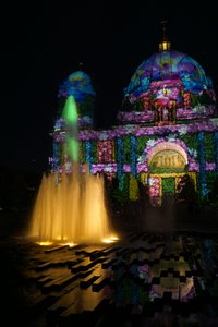 Berliner Dom during Festival of Lights