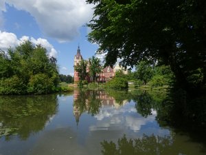 Fürst-Pückler-Park with castle in Bad Muskau