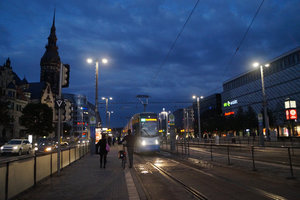 Leipzig at night