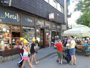 Cafe, where we had our afternoon cappucino/ radler