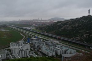 View onto the Yangshan Deep-water port