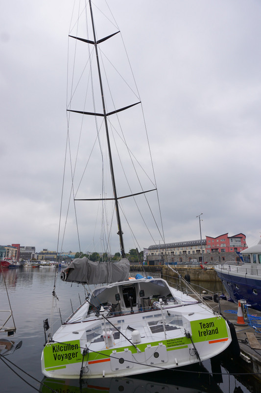 The famous sailing boat of Team "Ireland"