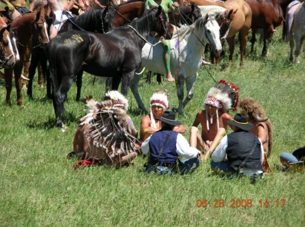 Gathering of the five tribes and Cavalry