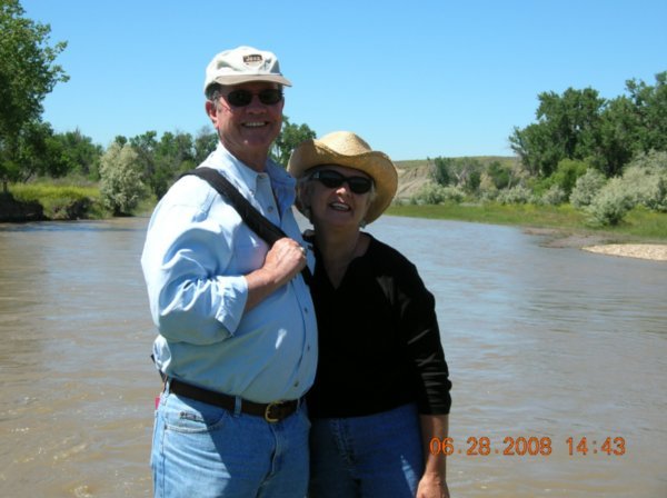 Mike and Judy at the river