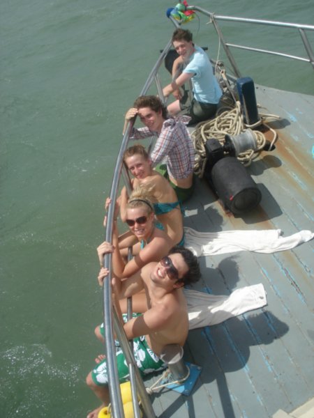 teachers on the boat