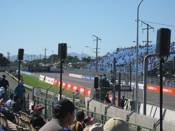 The Grandstand - we had the very top row on Sunday