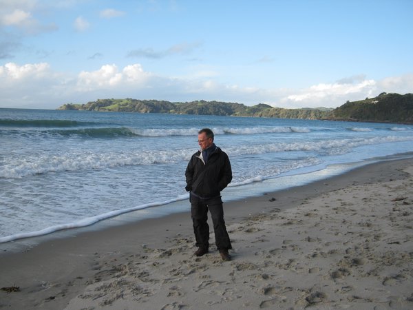 Beach at far end of Waiheke Island
