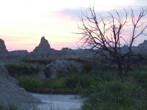 Sunset in the Badlands