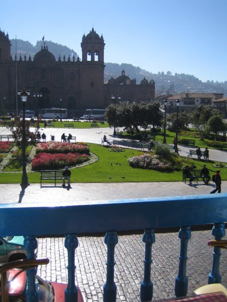 Plaza de Armas from a cafe window