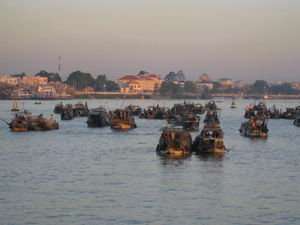 Floating Market of Chau Doc