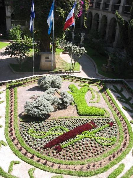 the garden at one of the parliament buildings