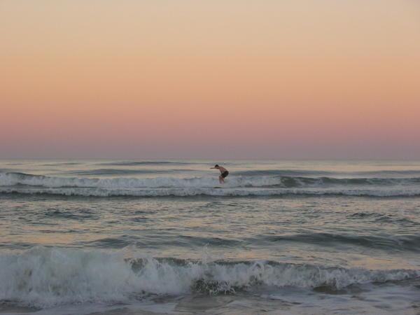brett catching a wave!