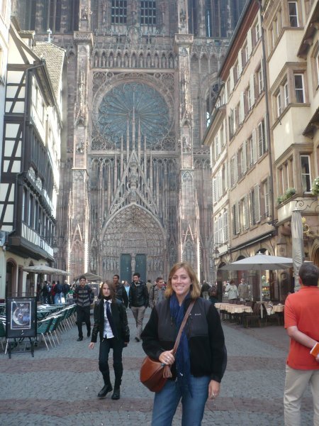 me at the Cathedrale in Strasbourg