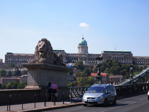 Buda Palace with lion