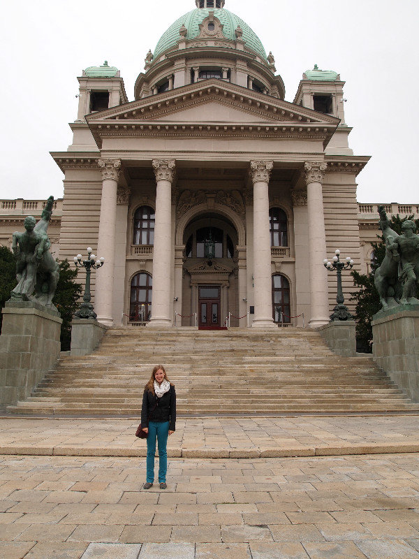 Me in front of the state house