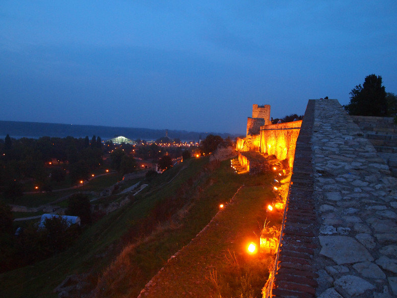 Belgrade fortress with river