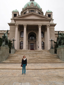Me in front of the state house