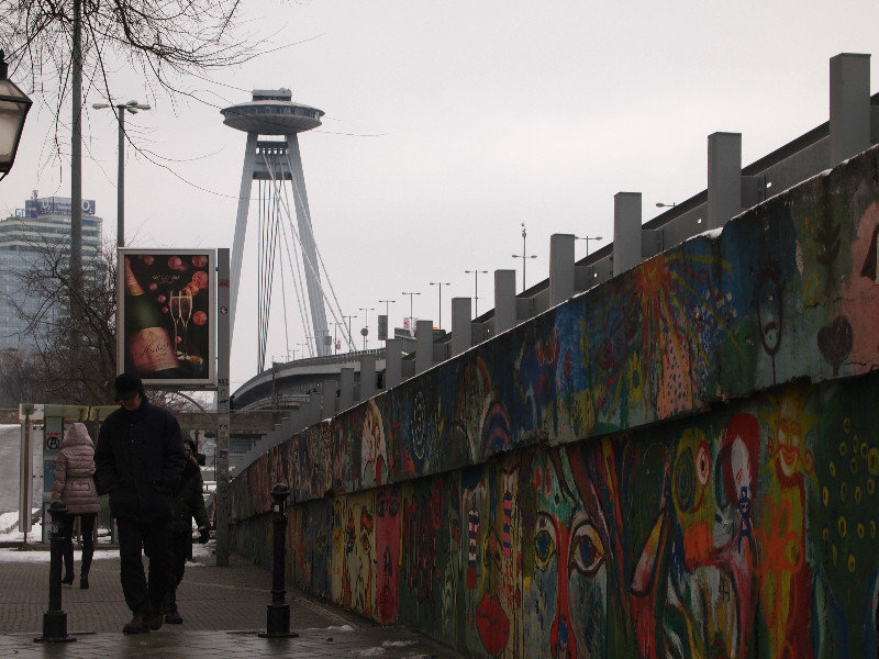 UFO tower and graffiti