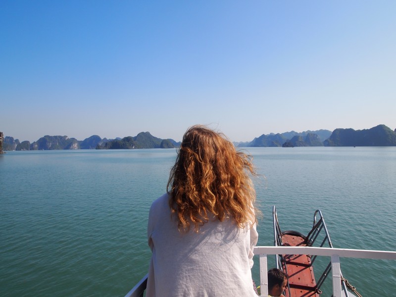 Looking out onto Halong Bay