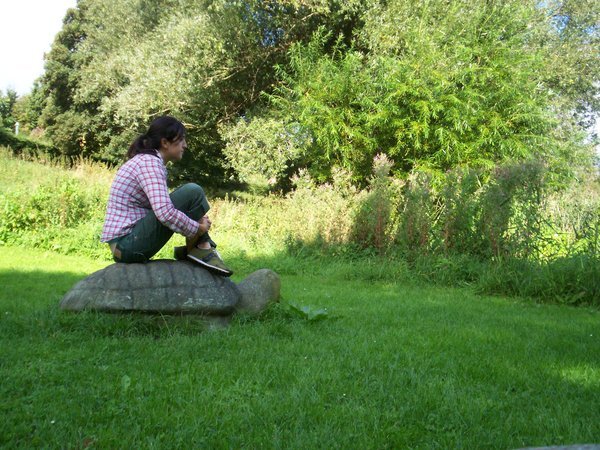 Me on a turtle