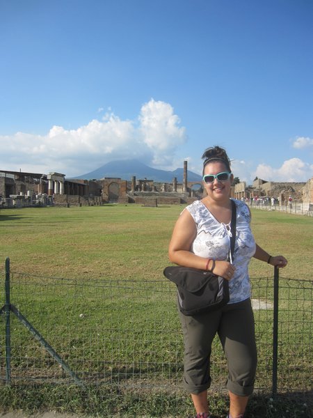 Standing in front of the Forum