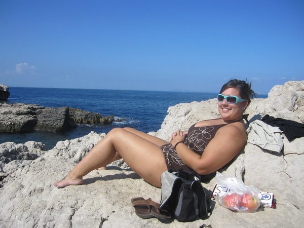 sunbathing on the Amalfi Coast