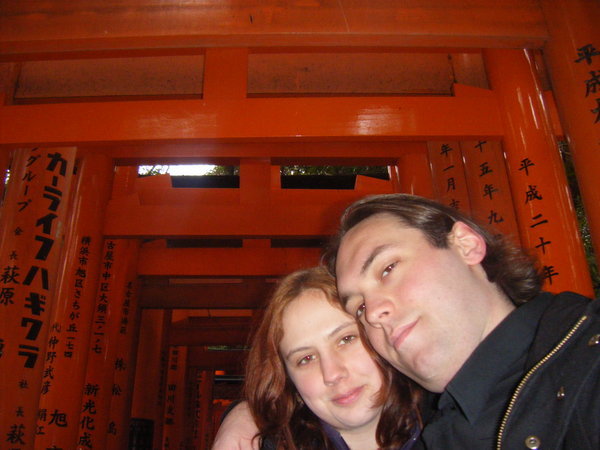 Me and Mark in torii tunnel