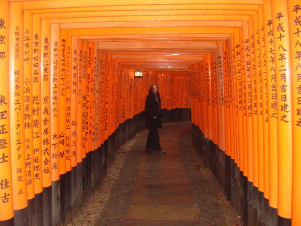 Me in a torii tunnel