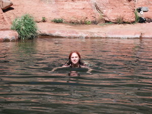 Swimming in the creek at Sedona