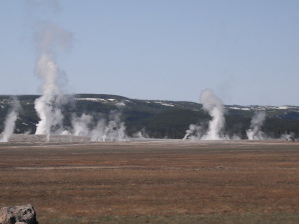 Fields of geysers