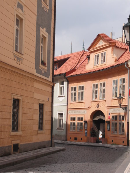 One of Prague's many pretty, quaint streets