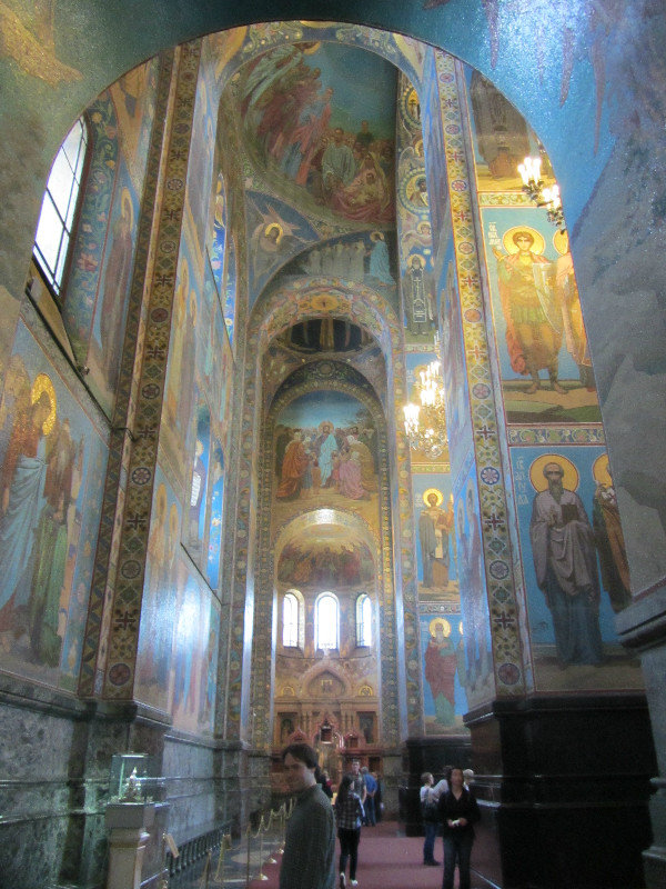 Inside the Church of the Saviour on Spilled Blood