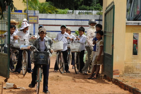 Kids At the Gate of the School