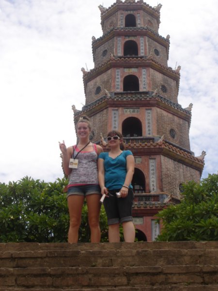Amanda and Jessie at the Pagoda