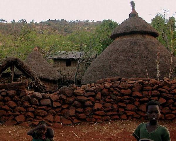 The Konso wall and thatch thing