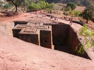 Lalibela  St. Georges from the Top