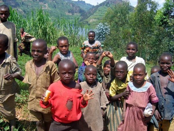 Fun with a few Rwandan kids of today