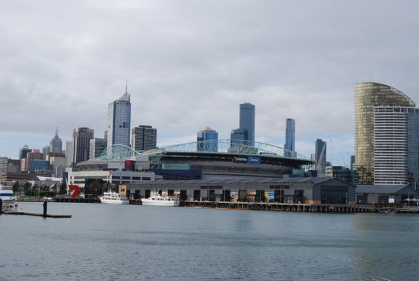 Telsra Dome on Victoria Harbour, Melbourne.