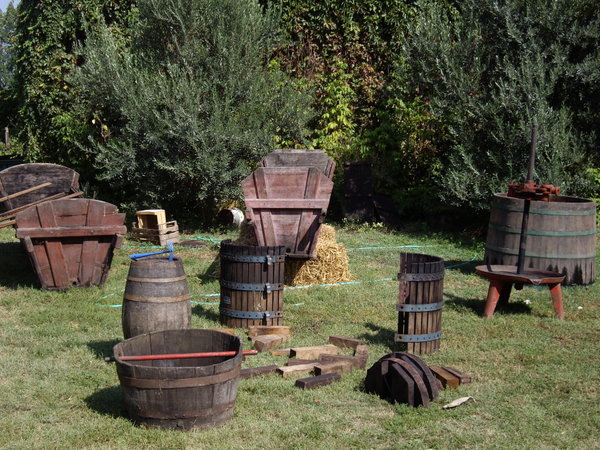 Ye olde winemaking equipment