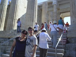 Dawn and John at the Acropolis