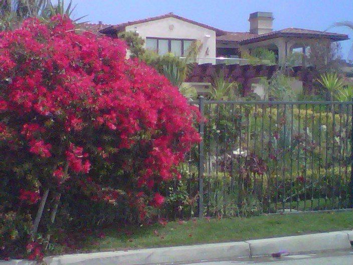 One of the many beautiful homes along the cliffs in Rancho Palos Verdes