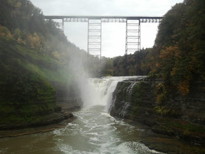 The Upper Falls in Letchworth State Park